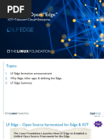 The New Open "Edge": IOT+Telecom+Cloud+Enterprise