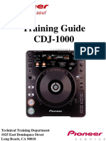 CDJ-1000 RRV-2802 Training Guide