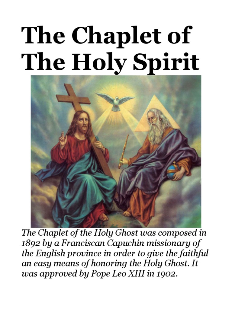 The chaplet of the holy spirit rosary pdf god the father baptism