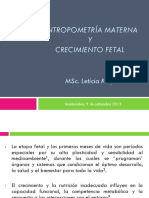 Antropometria materna y crecimiento fetal