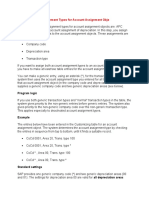 Specify Account Assignment Types For Account Assignment Obje