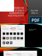 Método de Fuerza Horizontal Equivalente Con Sap 2000