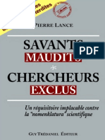 Savants Maudits - Chercheurs Exclus - Pierre Lance