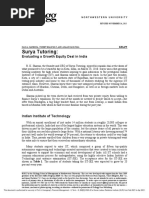 Surya Tutoring:: Evaluating A Growth Equity Deal in India