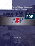 Presidential Views of Climate Change as a National Security Concern