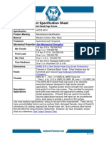 A574 Alloy Steel Socket Head Cap Screw Spec Sheet