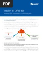 Zscaler For Office 365: Delivering A Faster User Experience and Rapid Deployment