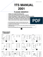 Parts Manual 2001: Please Observe !
