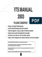 Husaberg Parts Manual and Diagrams 2003