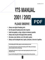 Husaberg Parts Manual and Diagrams 2001-2002