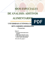 Determinacion de Ditivos en Alimentos