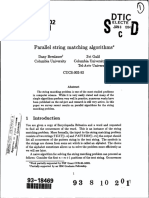 Parallel String Matching Algorithms : Electe