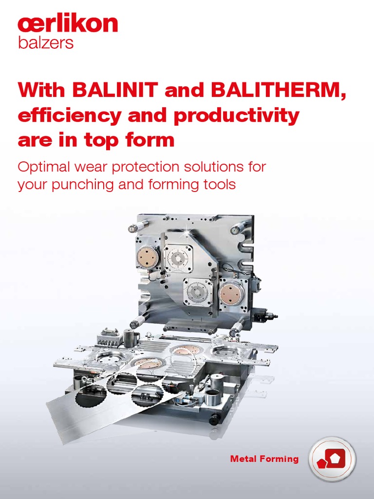 With Balinit and Balitherm, Efficiency and Productivity Are in Top Form ...