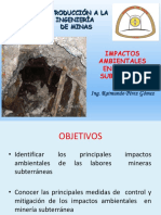 Mpactos Ambientales en Mineria Subterranea