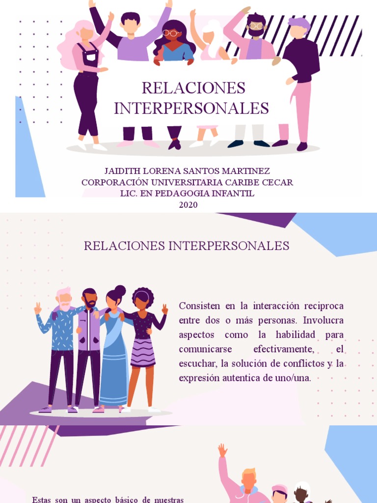 Relaciones Interpersonales Lorena Santos | PDF | Comunicación | Naturaleza