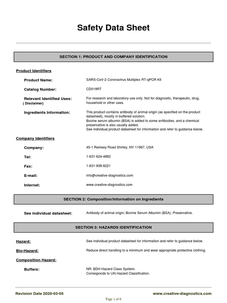 Safety Protocols for PCR Labs | PDF | Personal Protective Equipment ...