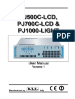 PJ500C-LCD, PJ700C-LCD & PJ1000-LIGHT: User Manual