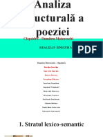 Analiza Structurală A Poeziei