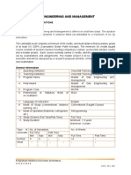 Master of Gas Engineering and Management: Programme Specifications