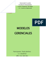 Gerencia Empresarial Modelos Gerenciales