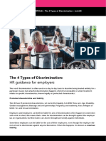 The 4 Types of Discrimination:: HR Guidance For Employers