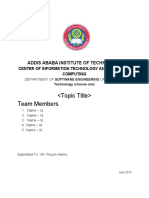 Seminar Project Document Templet 