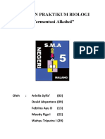 Laporan Praktikum Biologi Fermentasi Alkohol