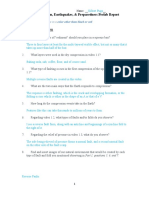 Part 1: Deformation: Prelab: Deformation, Earthquakes, & Preparedness Prelab Report