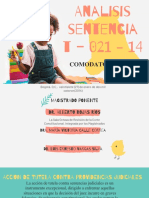 Analisis Sentencia T-021-14 - 02.11.2020 - Def