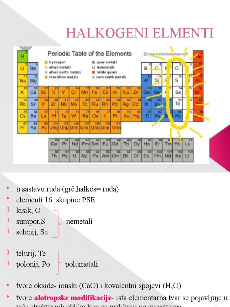 Halkogeni Elmenti | PDF
