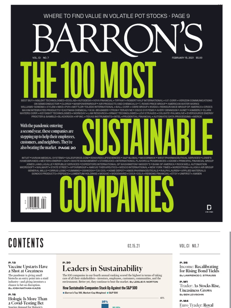 Barron's - 15 February 2021 | PDF | Stock Market Index | Exchange Traded  Fund