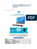 Fichas Tecnicas - Aio Lenovo y HP - Alkomprar