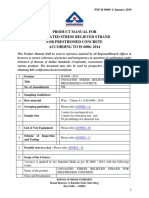 Product Manual For Uncoated Stress Relieved Strand For Prestressed Concrete ACCORDING TO IS 6006: 2014