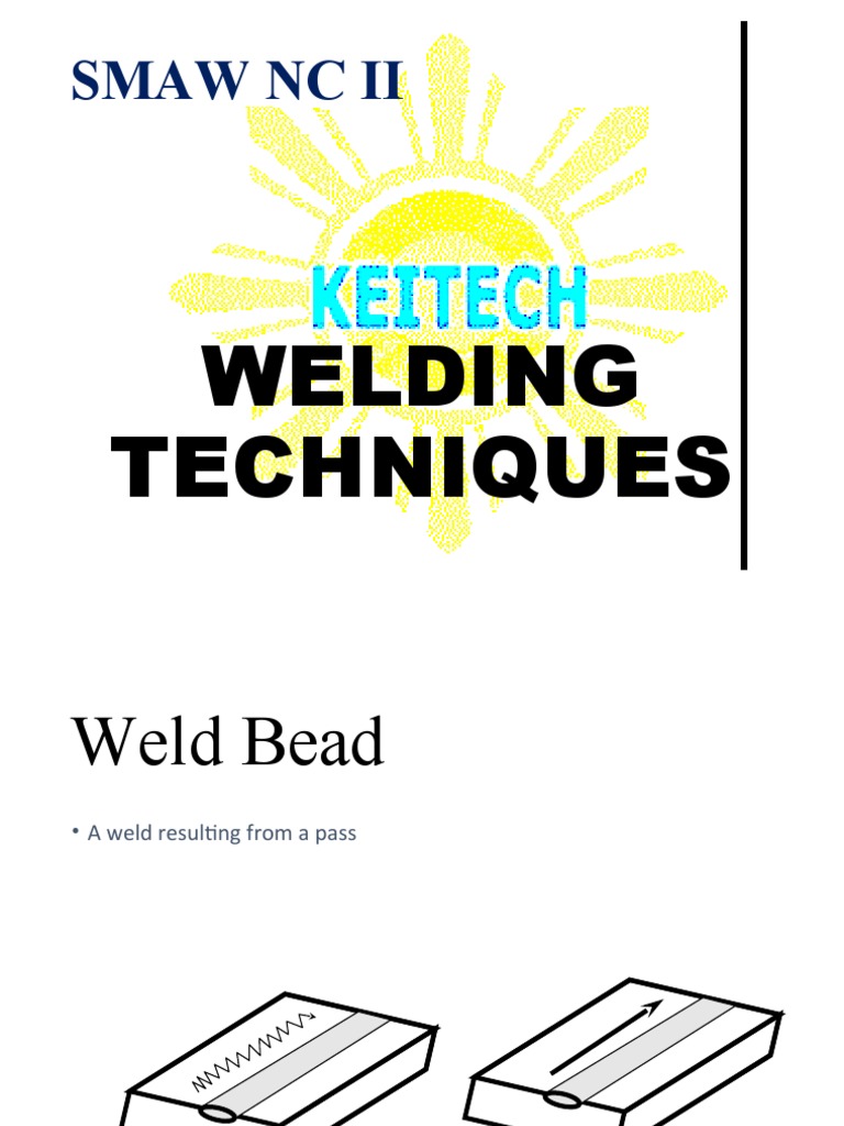 Alfred SMAW Welding Techniques PDF Welding Construction