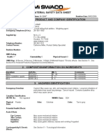Material Safety Data Sheet 1. Chemical Product and Company Identification