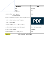 Workshop Seminar Program Flow | PDF | Home & Garden | Art