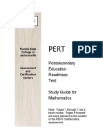 Pert Math Practice Exam