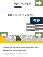 Right vs. Right: HR Ethical Dilemmas