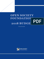 Open Society Foundations 2018-11-07 Budget Overview 