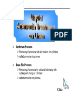 Sanforset-Process: Removing of Ammonia With Dry Heat On Hot Cylinders Called Ammonia Dry Process