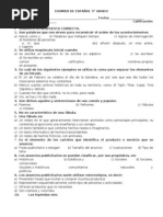 Download EXAMEN DE ESPAOL 5 by Flower Rodriguez SN49674809 doc pdf