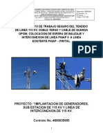 002 Pts Tendido de Linea 115 Kv, Doble Terna y Cable de Guarda Opgw. Listo