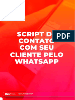 Script de contato com cliente pelo WhatsApp para gerar curiosidade e alta taxa de resposta