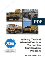 Military Tactical Wheeled Vehicle Technician Certification Program