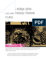 Proses Kerja Seni Cetak Tinggi Teknik Cukil