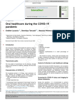 Oral Healthcare During The COVID-19 Pandemic