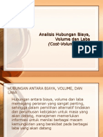 4.Analisis Hubungan Biaya Volume dan Laba