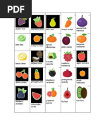 Complete A-Z Fruits and Vegetables List | PDF | Fruit | Vegetables