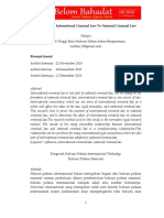 The Effect of International Criminal Law To Nasional Criminal Law