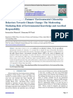 Understanding the Farmers’ Environmental Citizenship Behaviors Towards Climate Change